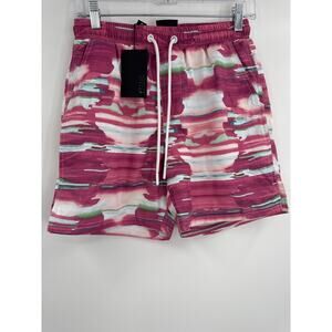 NWT CSG Swimming trunks elastic waistband & drawstring pink size S